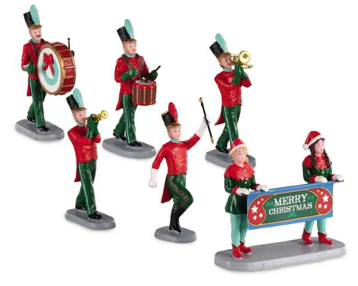 Caddington Table Pieces-Lemax 03515 Christmas On Parade, Set Of 6