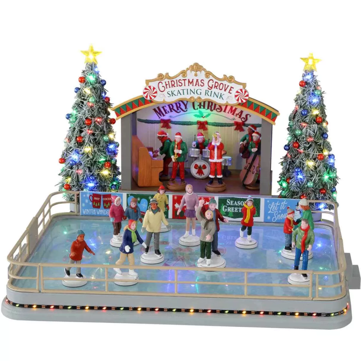 Caddington Table Pieces-Lemax 14870 Christmas Grove Skating Rink