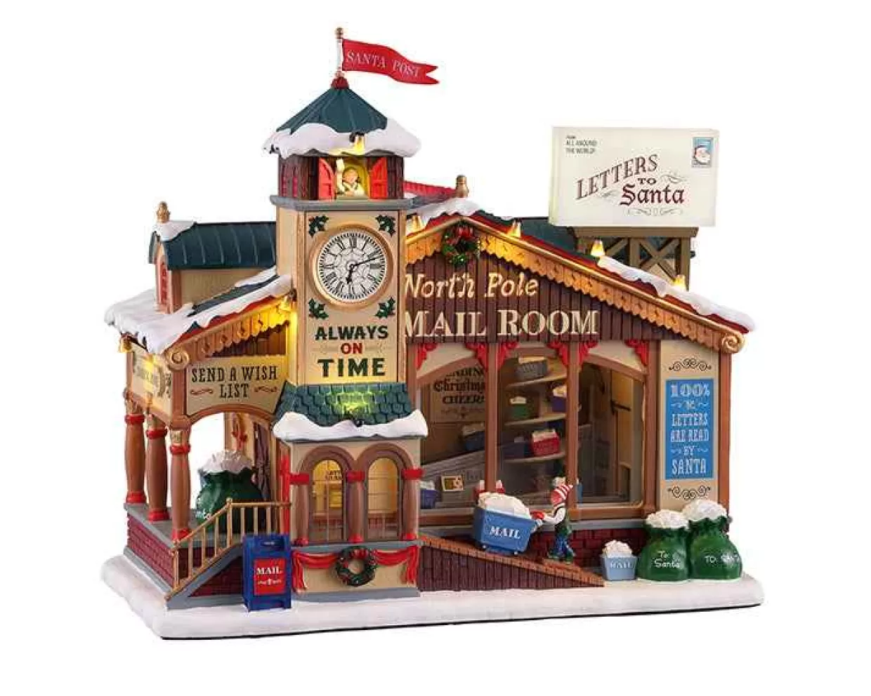 Santas Wonderland Table Pieces-Lemax 15733 North Pole Mail Room