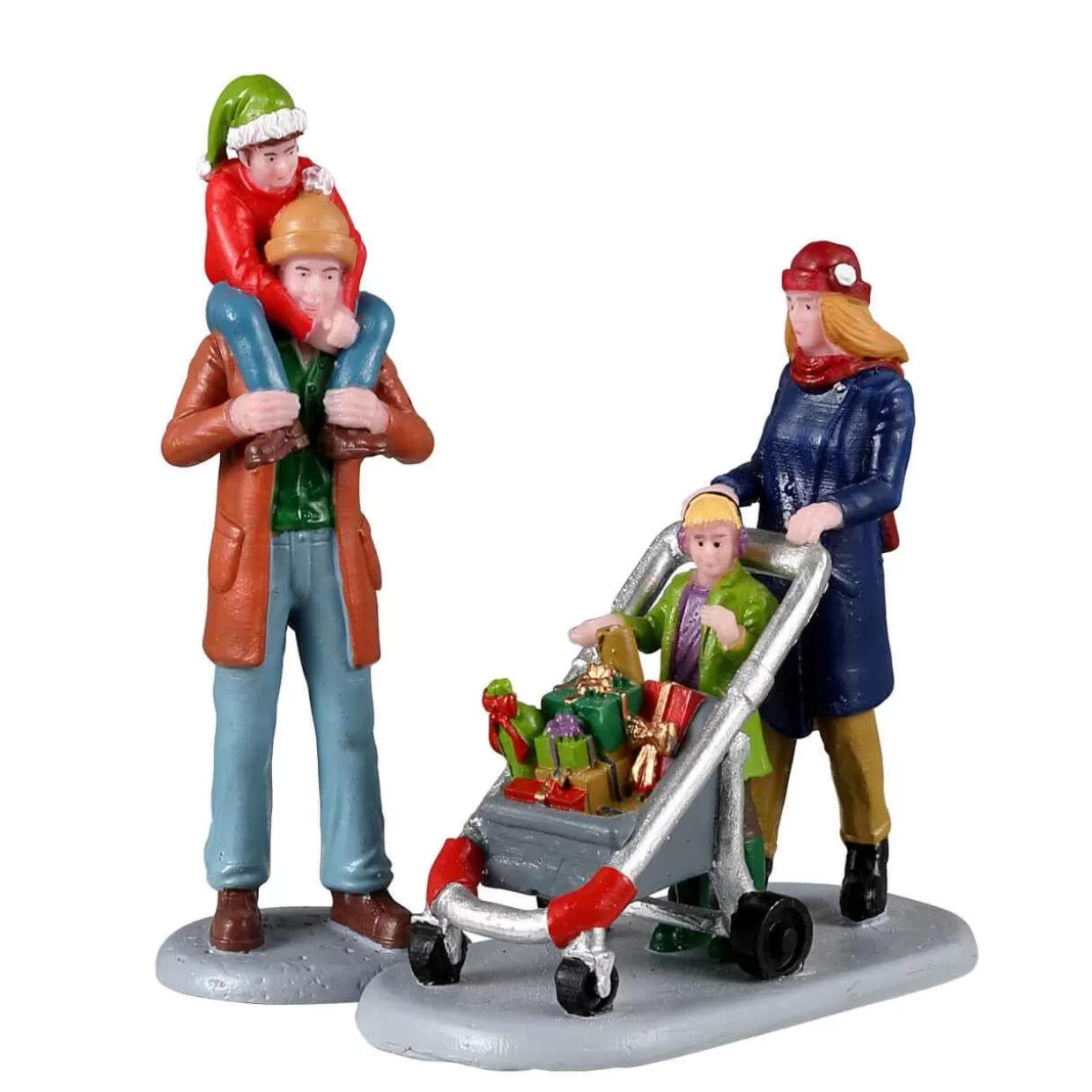 Vail Figurines-Lemax 22124 Family Holiday Shopping Spree