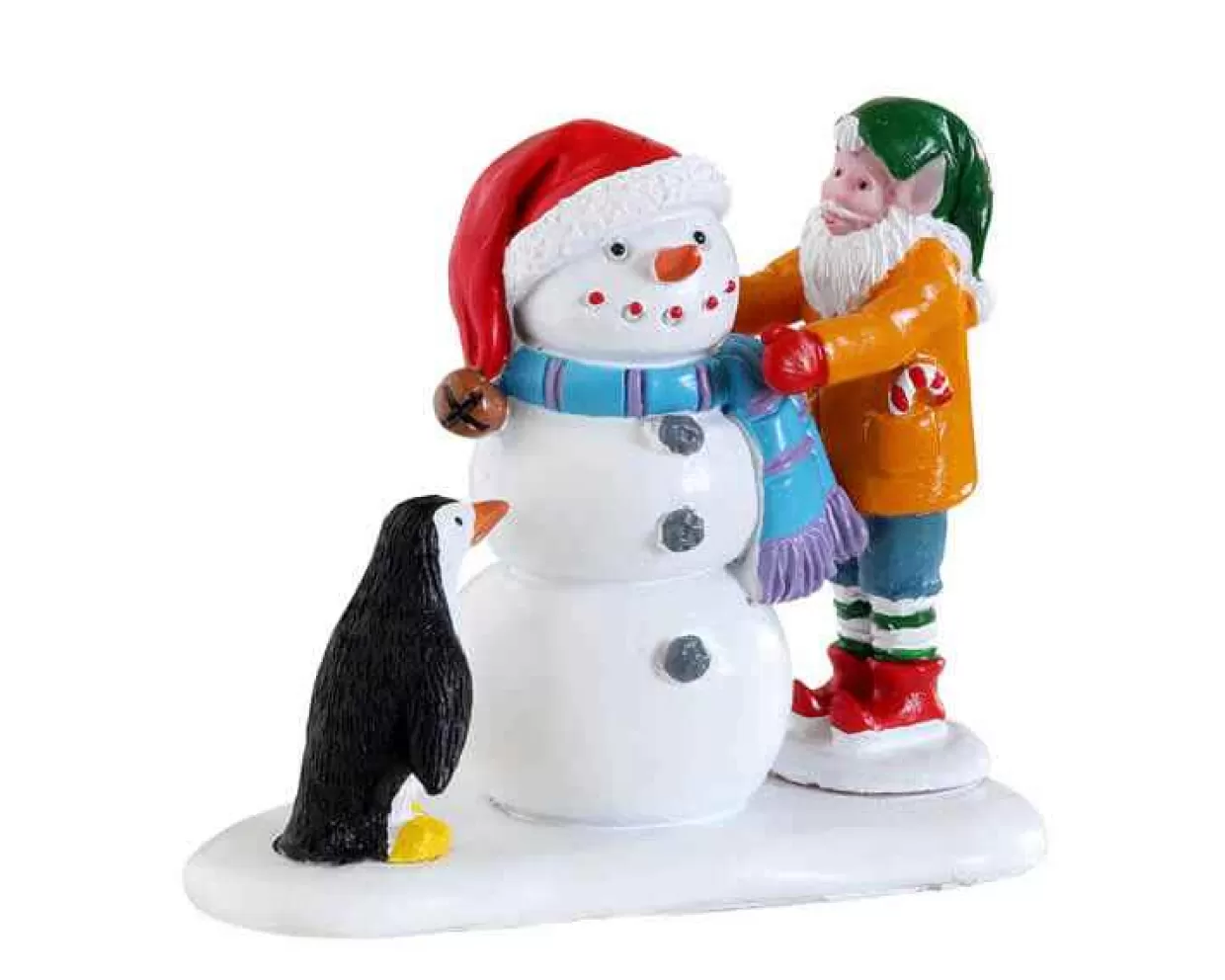 Santas Wonderland Figurines-Lemax 22134 Building A Snowman