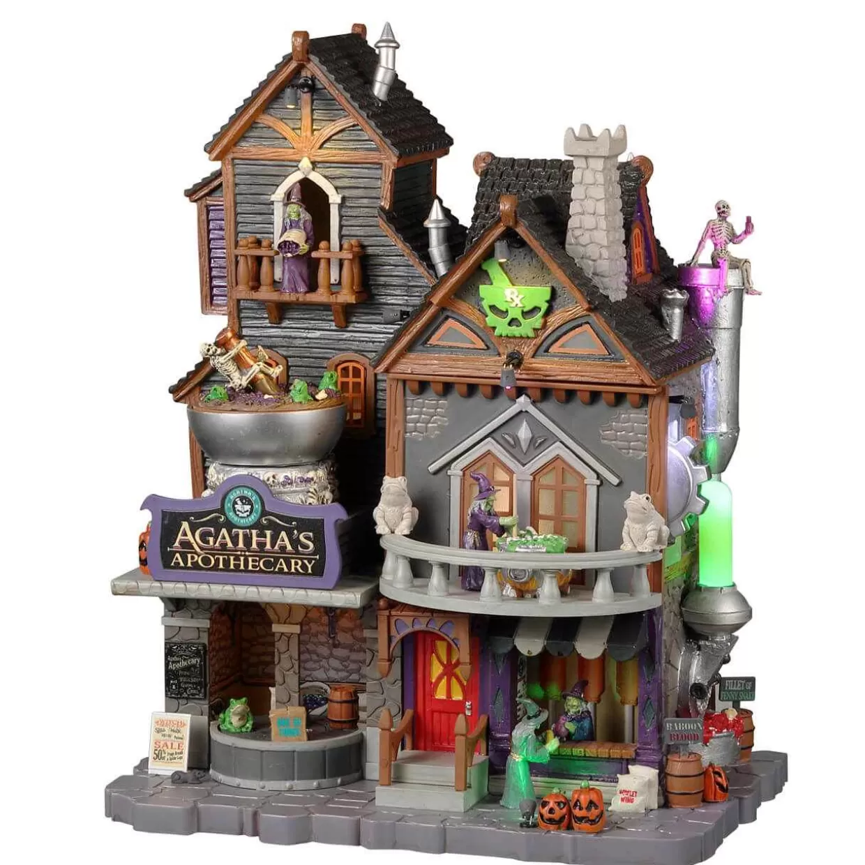 Spooky Town Table Pieces-Lemax 25848 Agatha's Apothecary