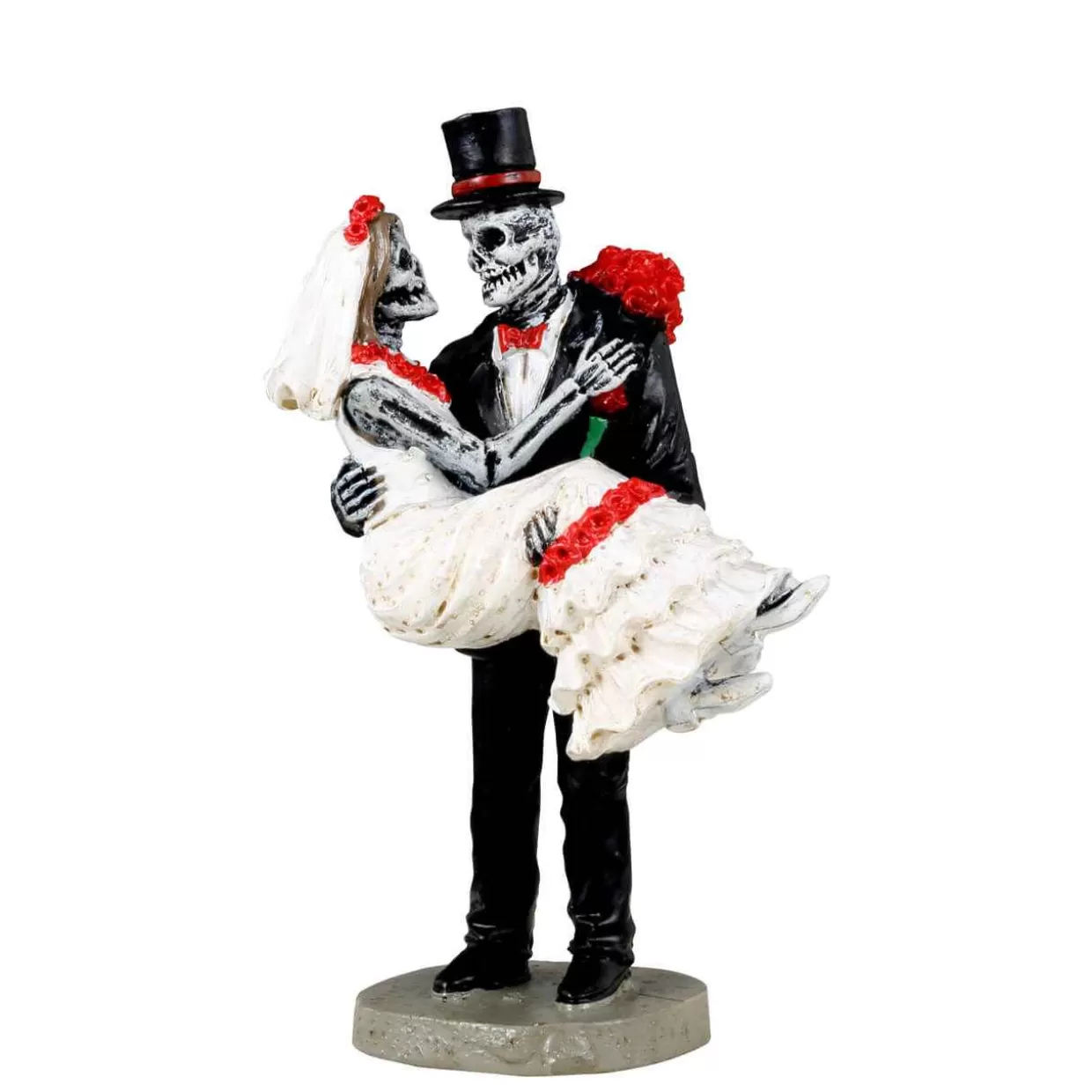 Spooky Town Figurines-Lemax 32201 Day Of The Dead Bride & Groom