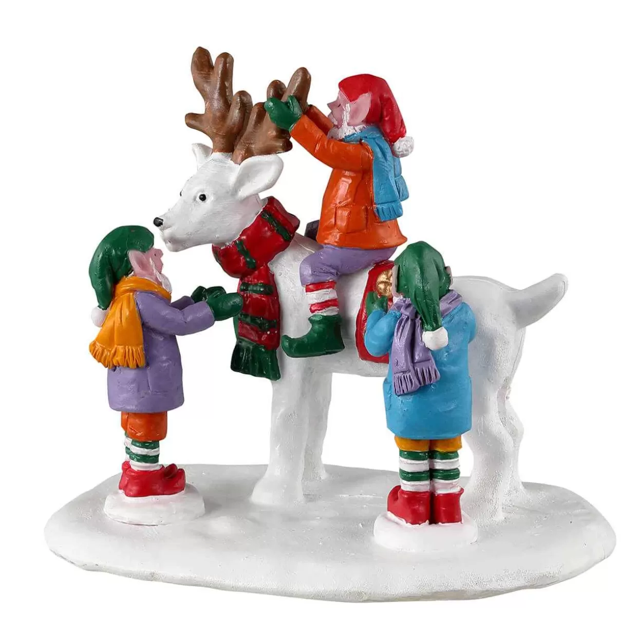 Santas Wonderland Table Pieces-Lemax 33629 Reindeer Snowman