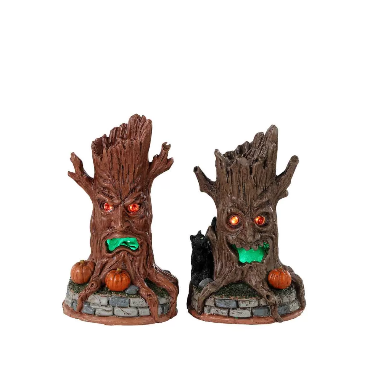 Spooky Town Accessories-Lemax 34072 Haunted Tree Trunks