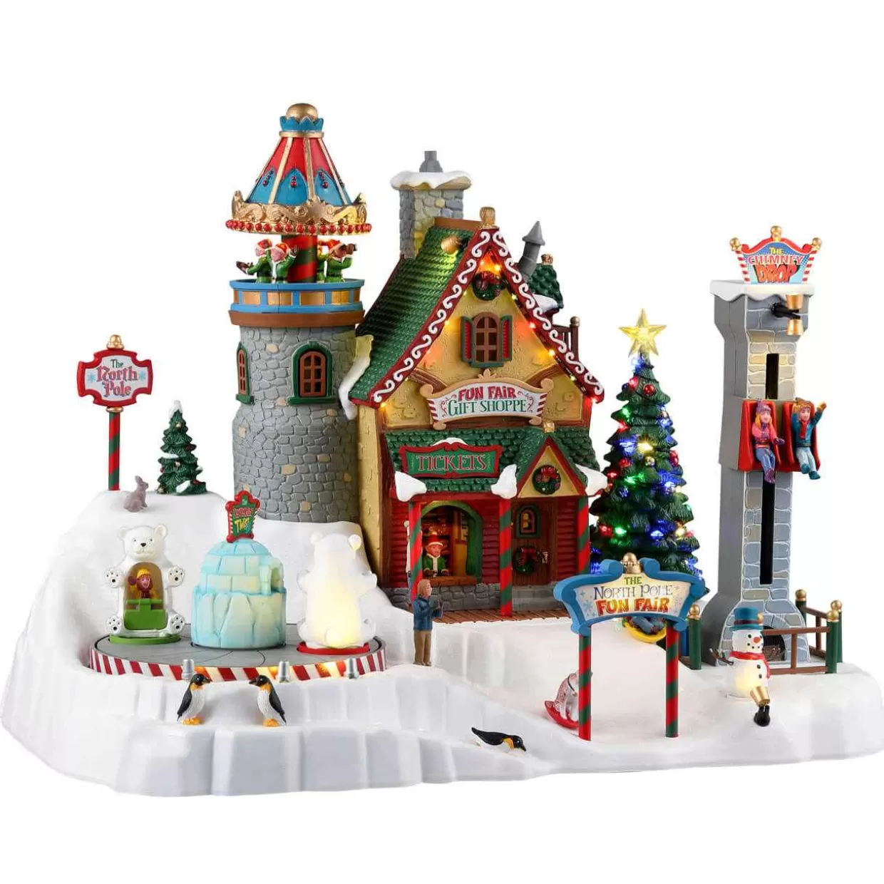 Santas Wonderland Table Pieces-Lemax 35019 North Pole Fun Fair