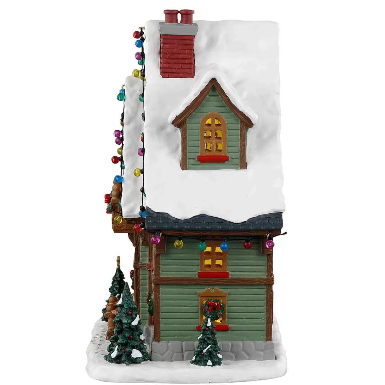 Vail Lighted Buildings-Lemax 35049 Hide-Away Cabin