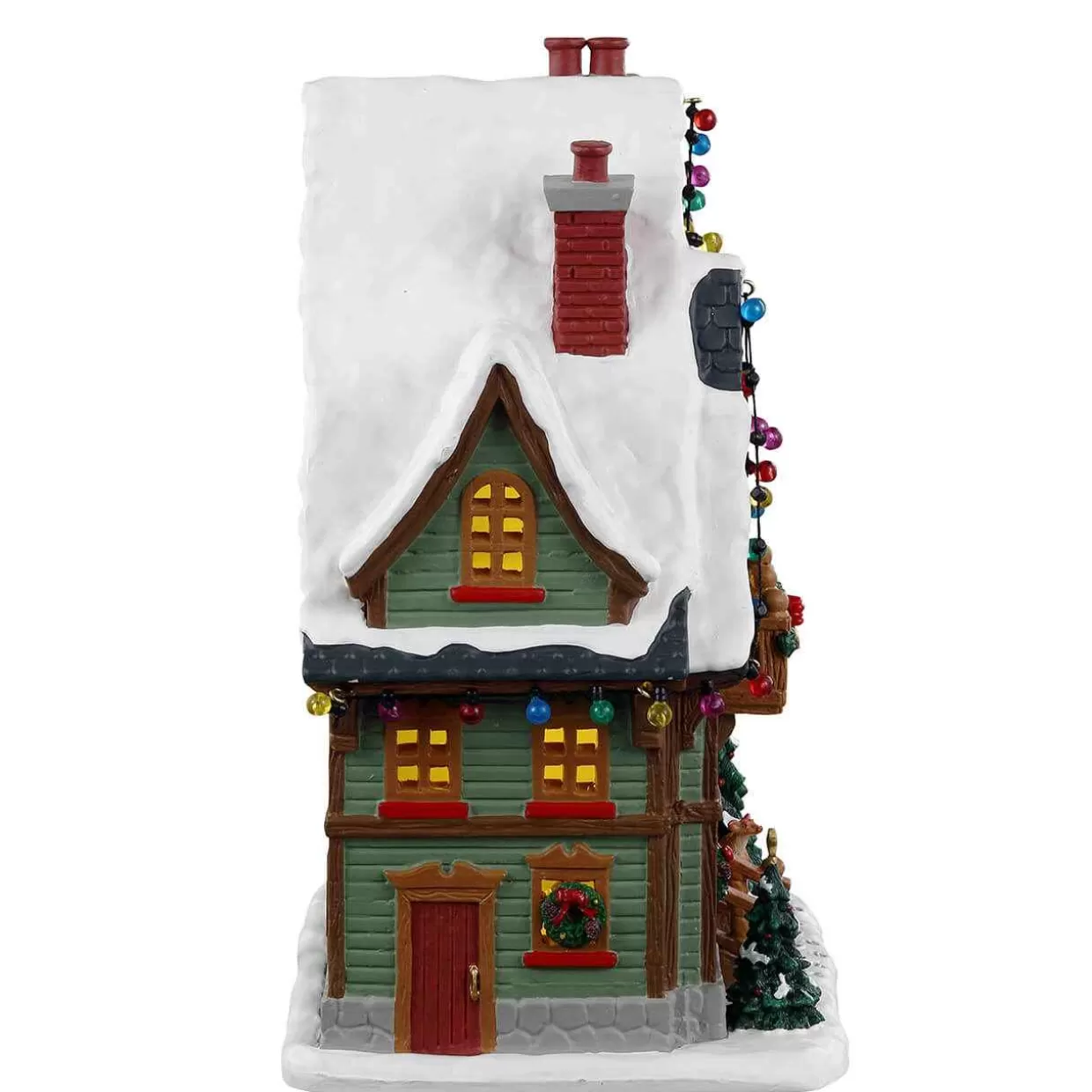 Vail Lighted Buildings-Lemax 35049 Hide-Away Cabin