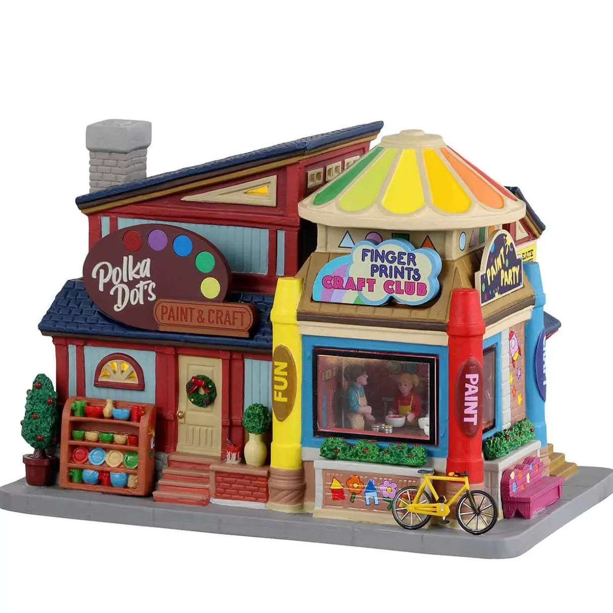 Caddington Lighted Buildings-Lemax 35058 Polka Dot's Clubhouse