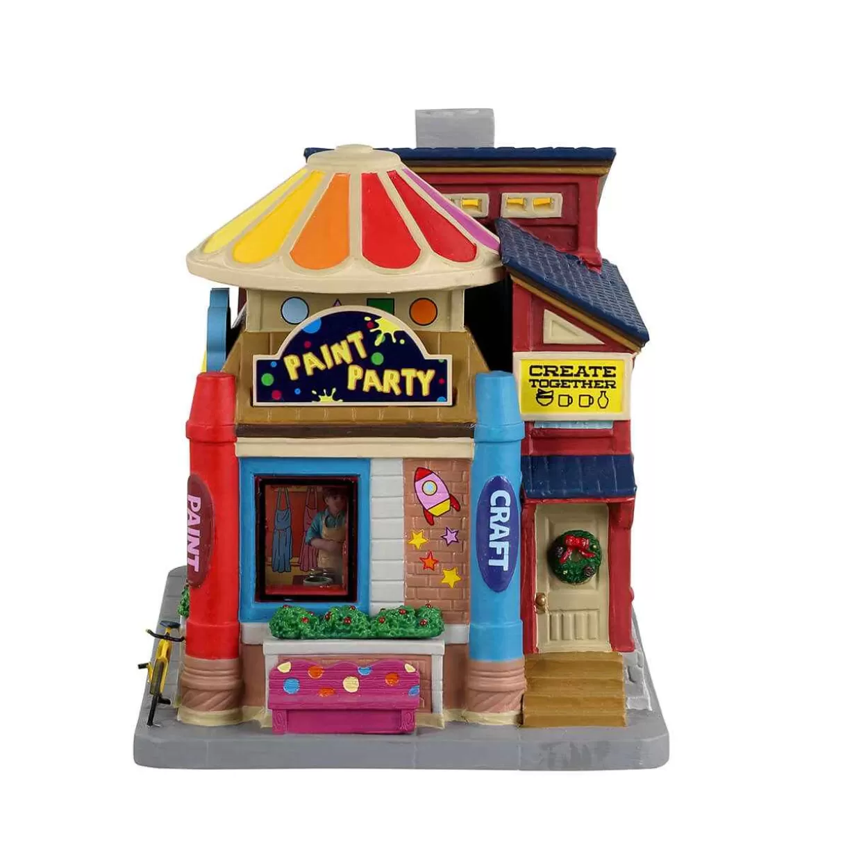 Caddington Lighted Buildings-Lemax 35058 Polka Dot's Clubhouse