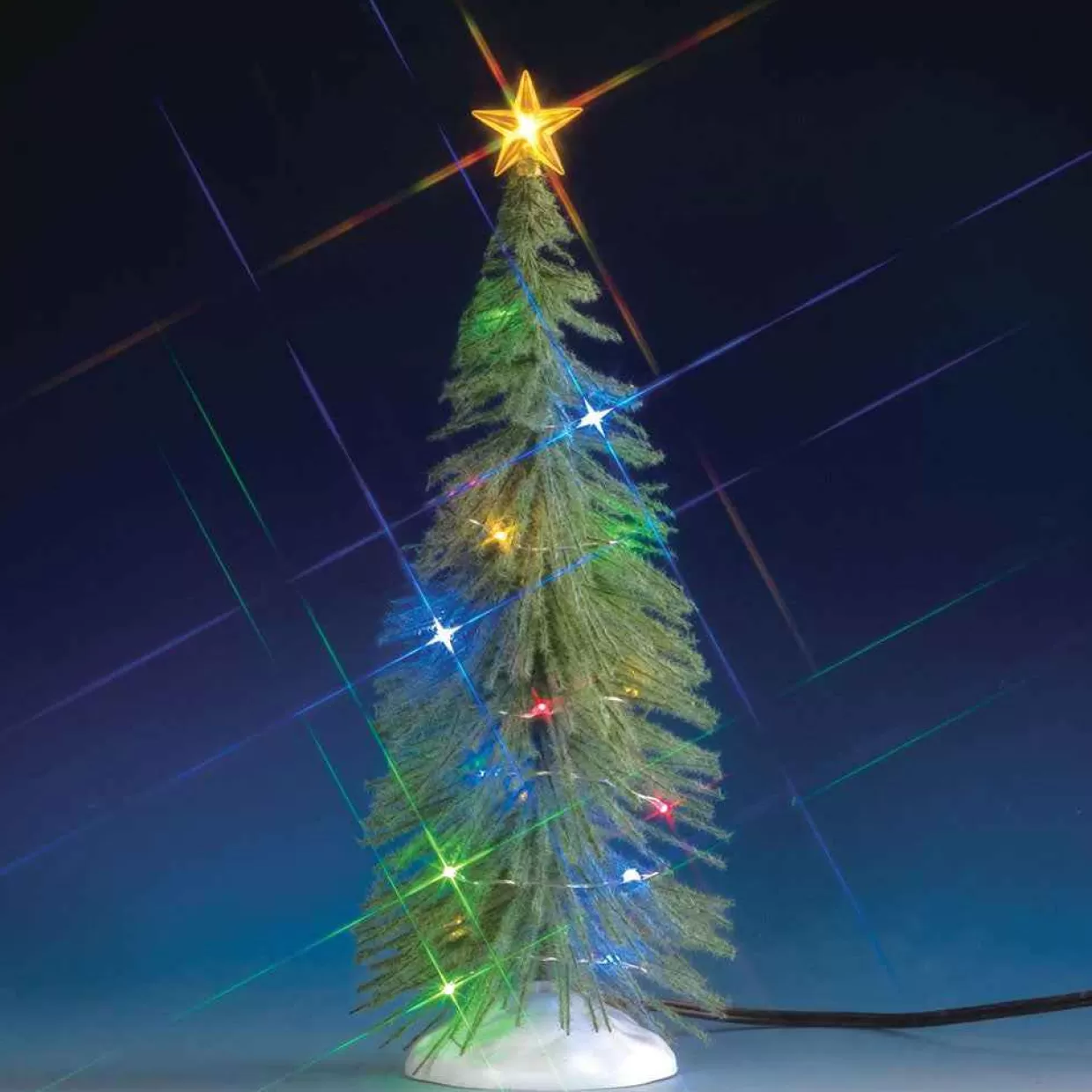 General Products Accessories-Lemax 74265 Chasing Multi Light Spruce Tree