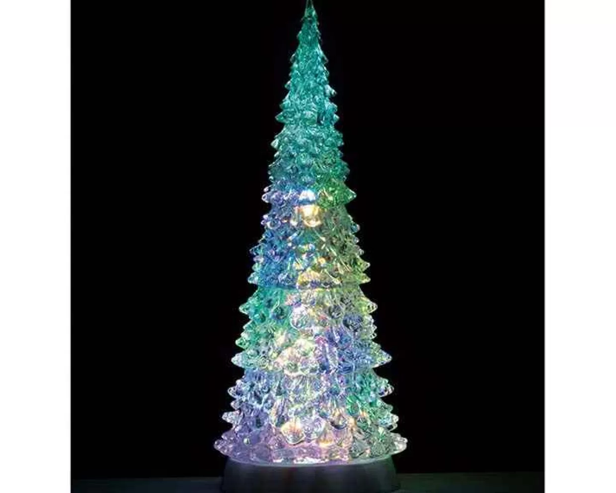 General Products Accessories-Lemax 94510 Crystal Lighted Tree, 4 Color Changeable & Color Transform
